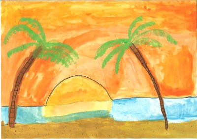 Sonnenuntergang am Meer