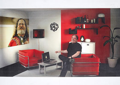 Linus Torvalds und Richard Stallmann, die Väter von Linux und freier Software