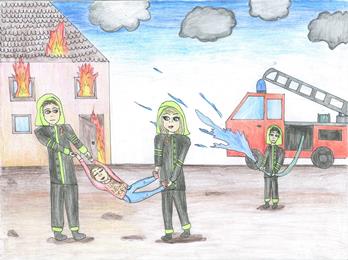 Rettung der Feuerwehr