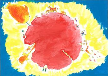 Die essbare Sonne-Nahrung, Licht + Wärme für alle Lebewesen
