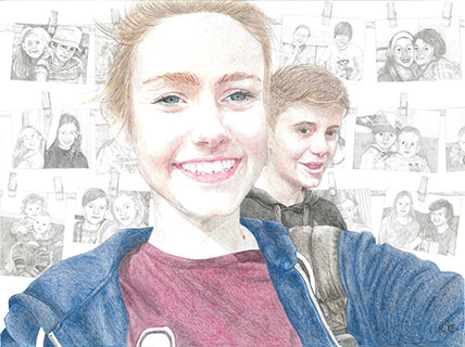 The sister is a friend forever