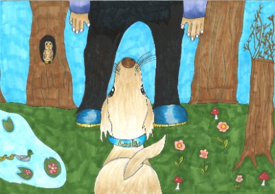 Das Glück liegt in den Pfoten des Hundes