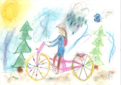 Bei Wind und Wetter Fahrrad fahren!