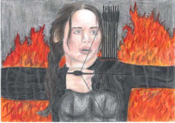 Katniss, das Mädchen das in Flammen stand