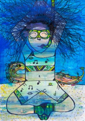 Unterwasser Yoga nach Musik