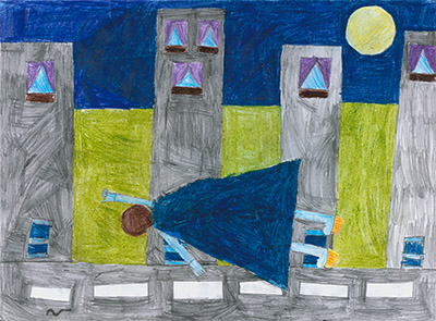 Blue und der Flug in die Nacht