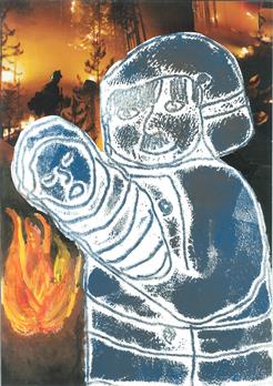 Mein Held der Feuerwehrmann, der sein Leben für andere riskiert