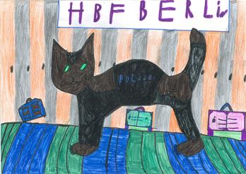 Die Bomben-Such-Katze