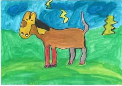 Das Giraffenkatzenpferd