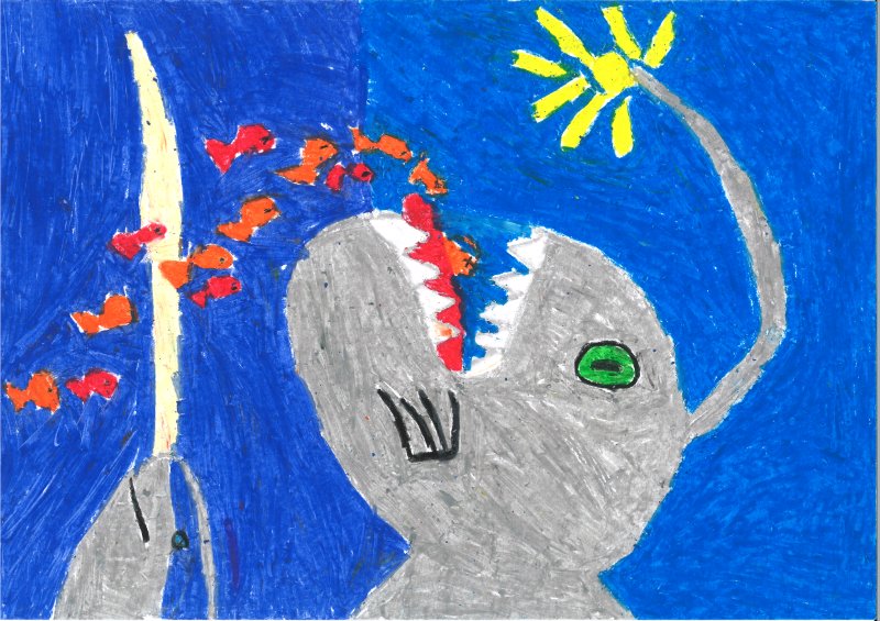 Der Anglerfisch angelt