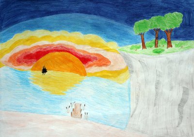 Stimmungsvoller Sonnenuntergang
