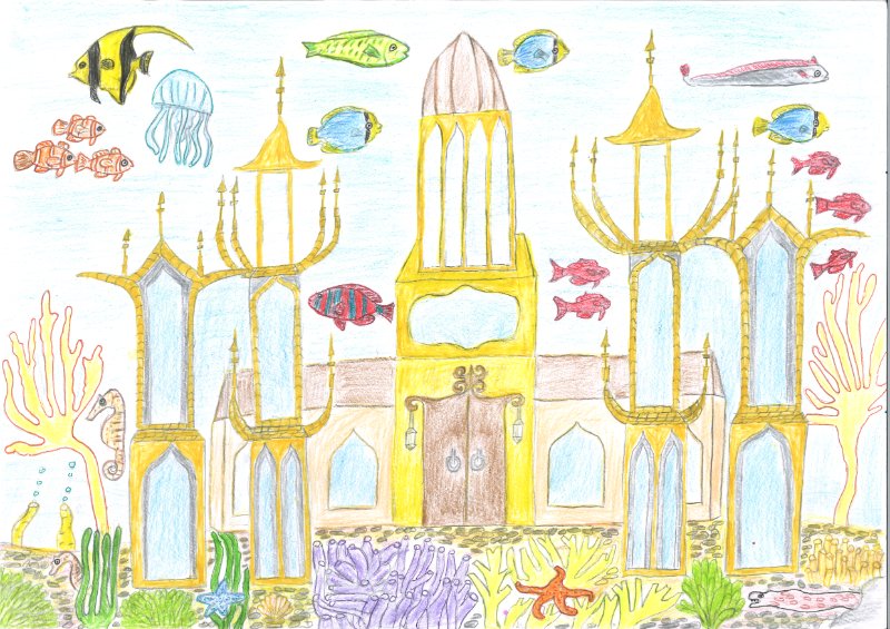 Märchenhaftes Unterwasserschloss