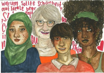 Schönheit ist grenzenlos, du bist schön!