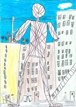 Spiderman in der Stadt