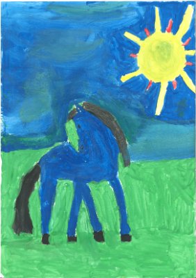 Das blaue Pferd