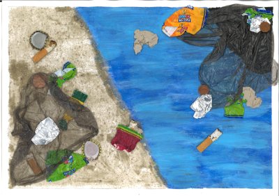 verschmutztes Meer