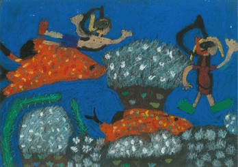 Unter Wasser mit meiner Freundin