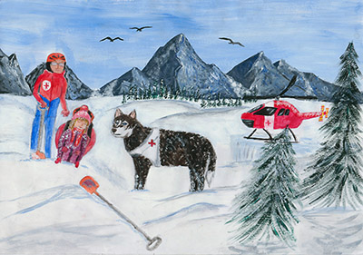 Lebensretter in der Schneewüste
